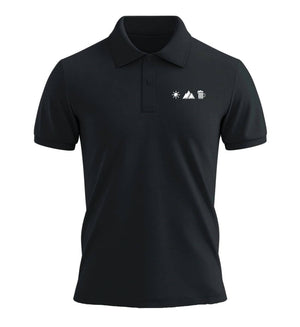 Sonne Berg Bier Stick | Unisex Premium Organic Poloshirt