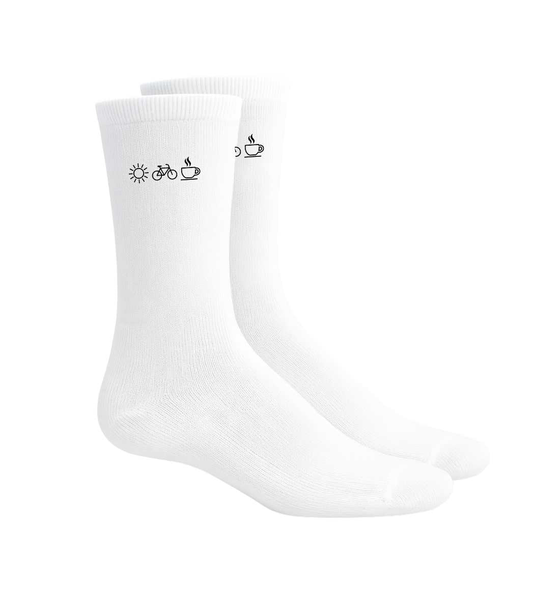 Sonne Bike Kaffee | Sport Socken in Sport White von Rad&Rucksack