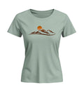 Sonnenuntergang Berg | Damen Premium Organic T-Shirt (Fitted)