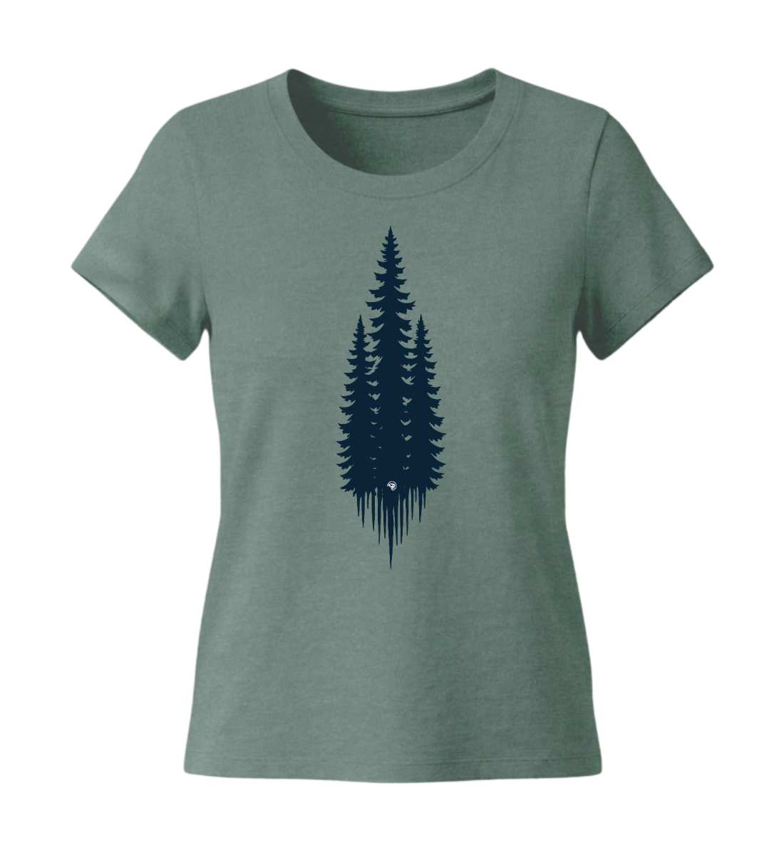 Tannen | Damen Premium Organic T-Shirt (Fitted) in Green Bay von Rad&Rucksack