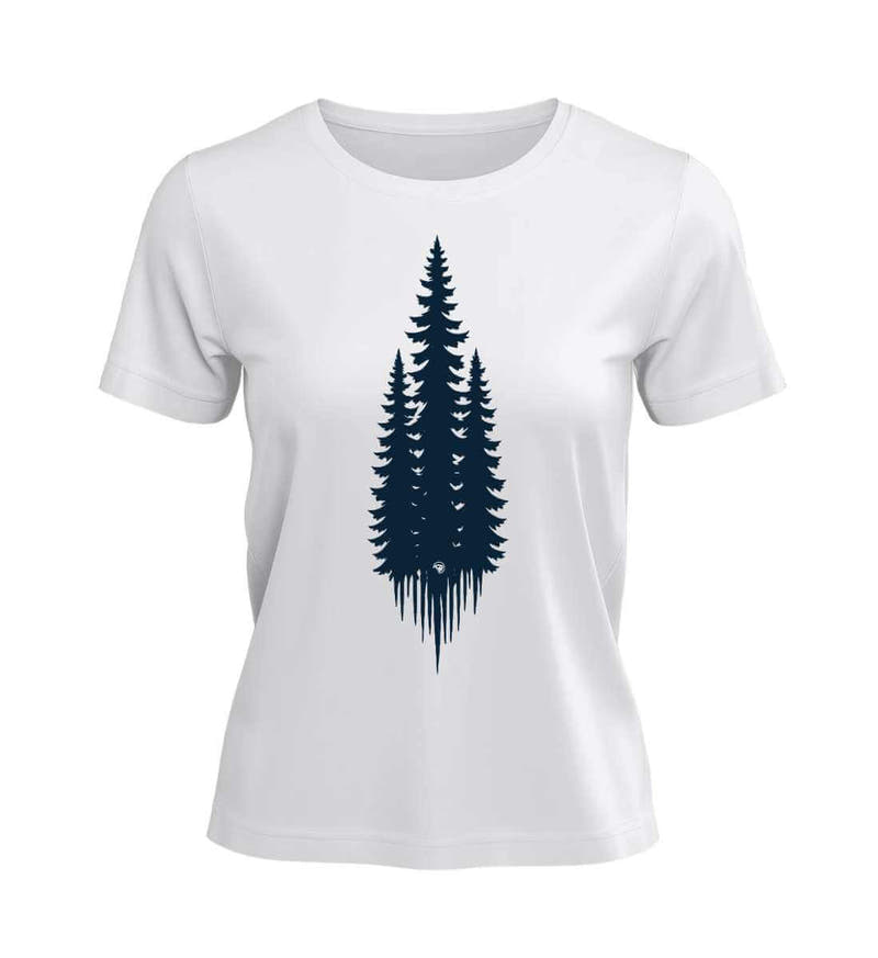 Tannen | Damen Premium Organic T-Shirt in White von Rad&Rucksack
