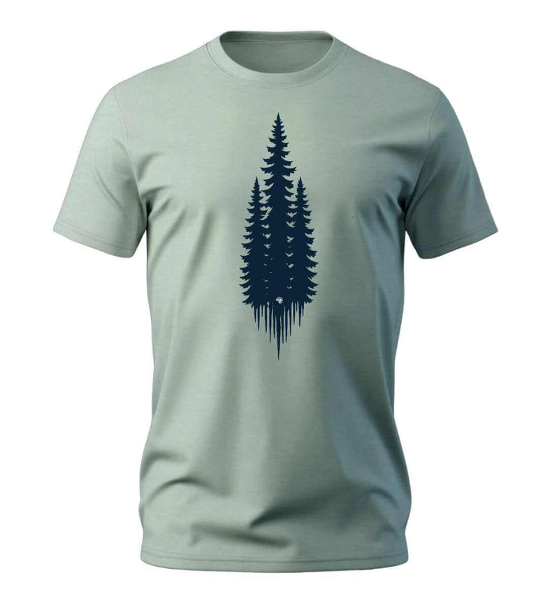Tannen Bio T-Shirt Herren in Salbeigrün (Aloe) – Produktbild (100% Bio-Baumwolle) von Rad&Rucksack