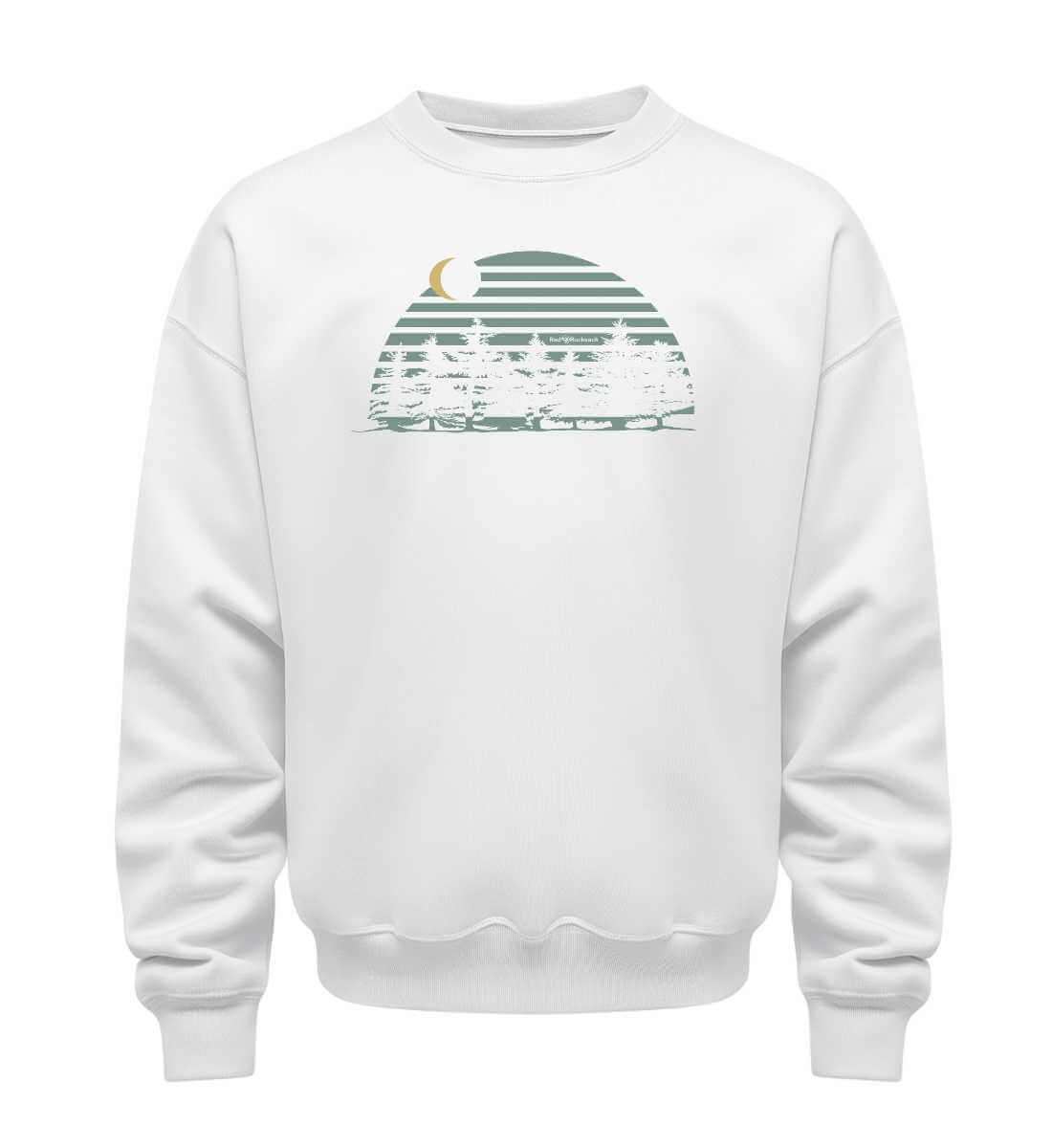 Tannenwald | Unisex Organic Pullover in White von Rad&Rucksack