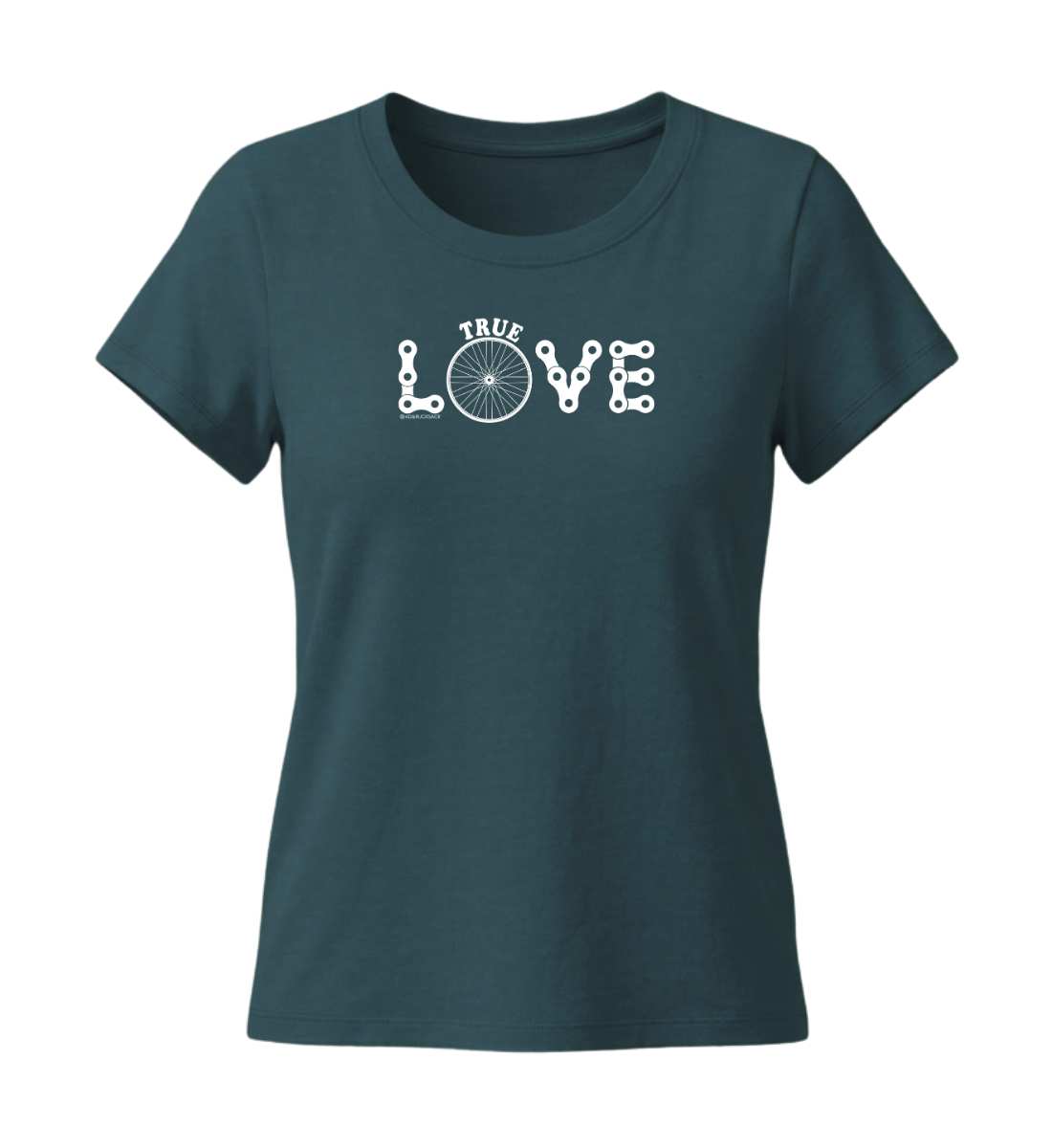 True Love | Damen Premium Organic T-Shirt (Fitted) in Stargazer von Rad&Rucksack
