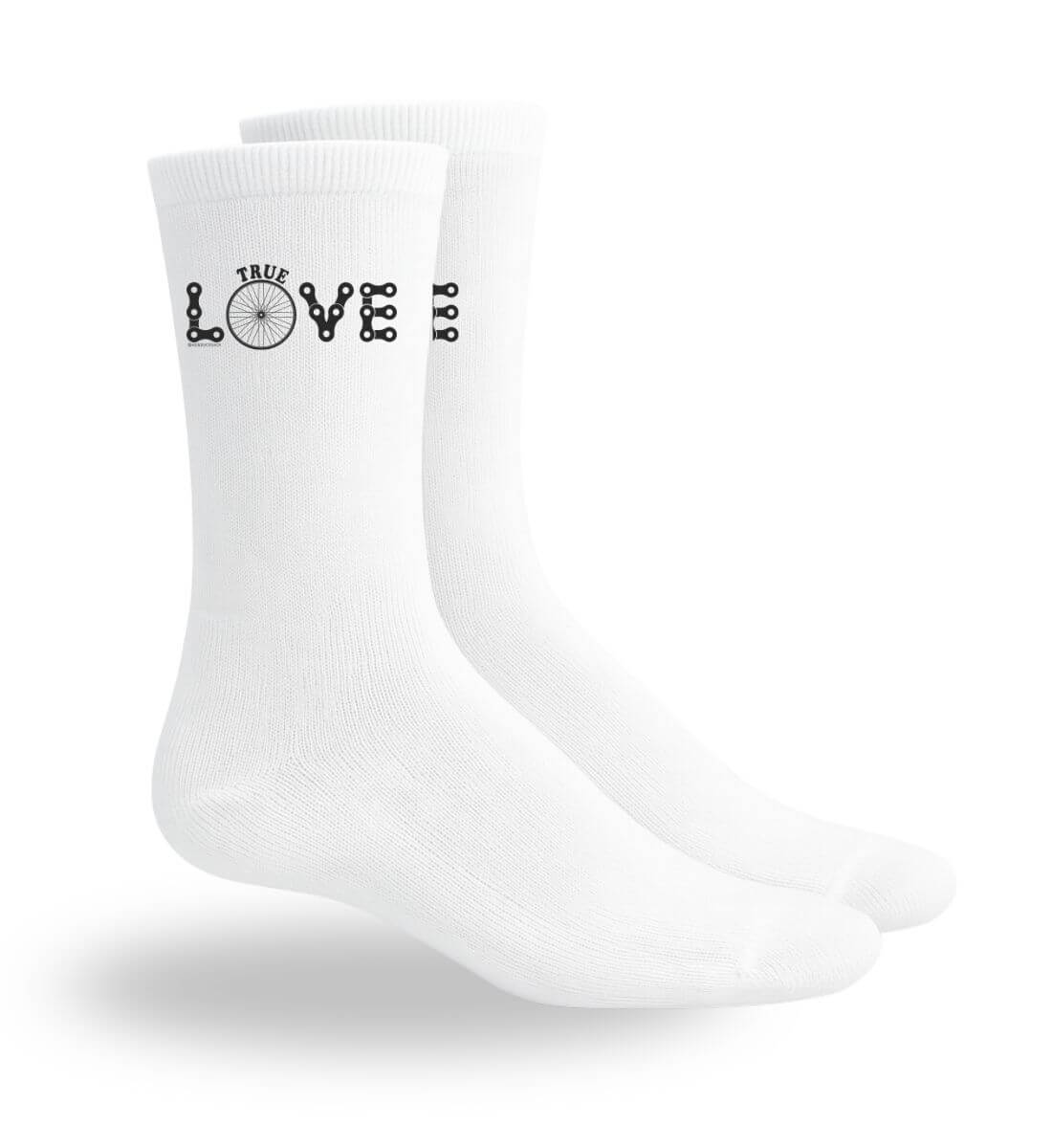 True Love | Sport Socken von Rad&Rucksack - am Model präsentiert