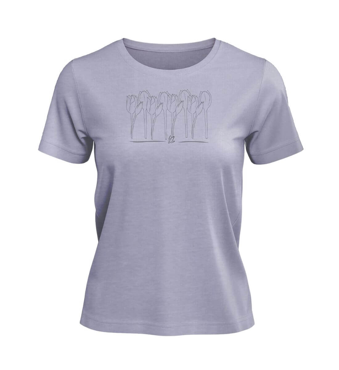 Tulpen | Damen Premium Organic T-Shirt in Lavender von Rad&Rucksack