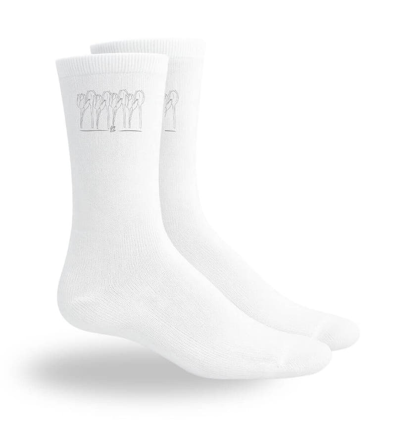 Tulpen | Sport Socken von Rad&Rucksack - am Model präsentiert