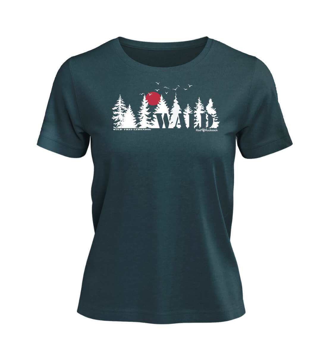 Wäldern | Damen Premium Organic T-Shirt in Stargazer von Rad&Rucksack