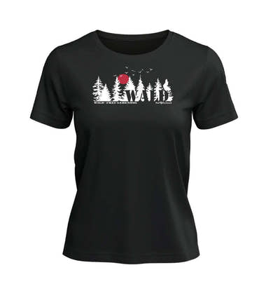 Nachhaltiges Wäldern T-Shirt Damen aus Bio-Baumwolle – Produktbild (180 g/m² Fair & Vegan) von Rad&Rucksack