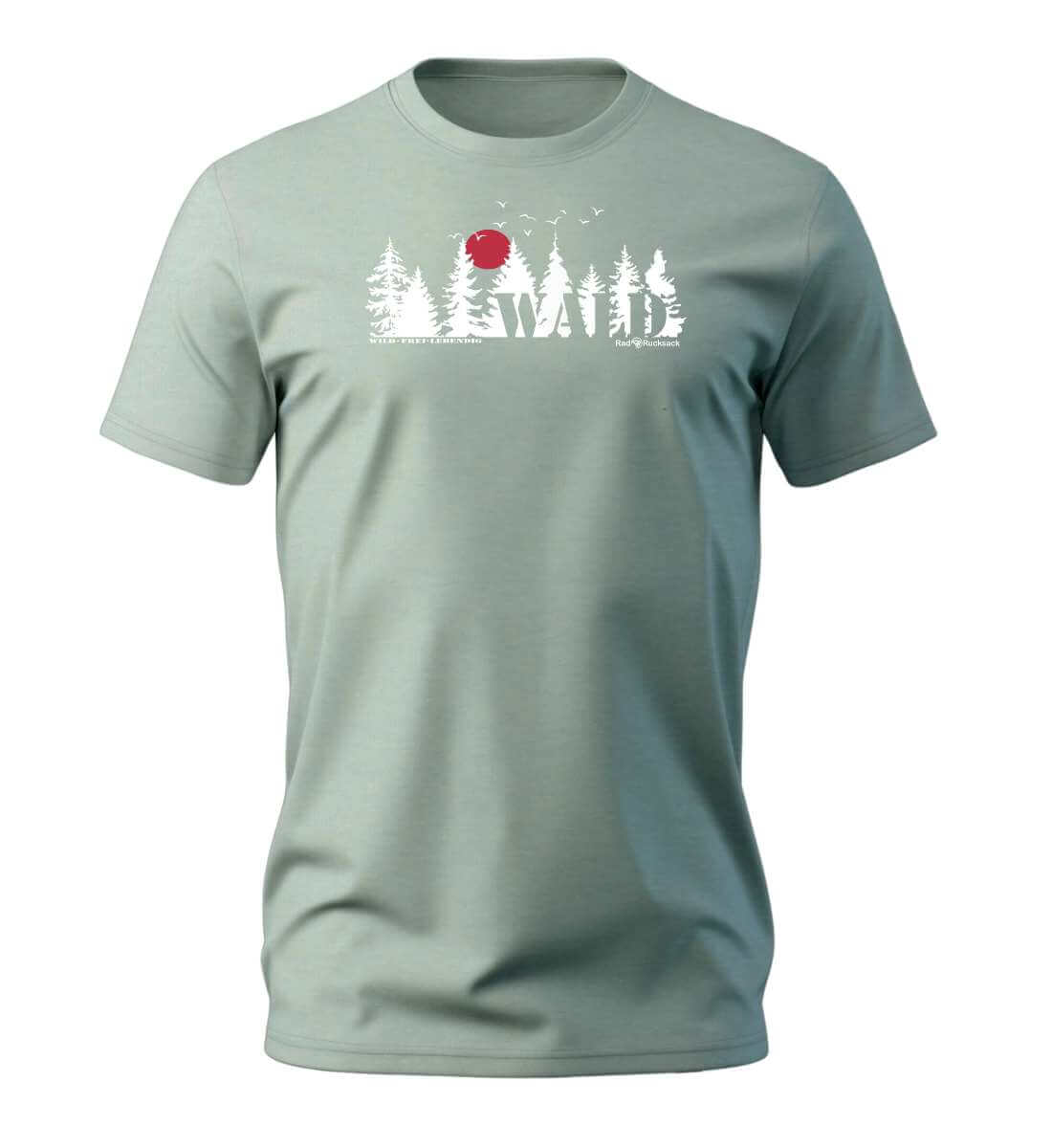 Wäldern | Herren Premium Organic T-Shirt in Aloe von Rad&Rucksack
