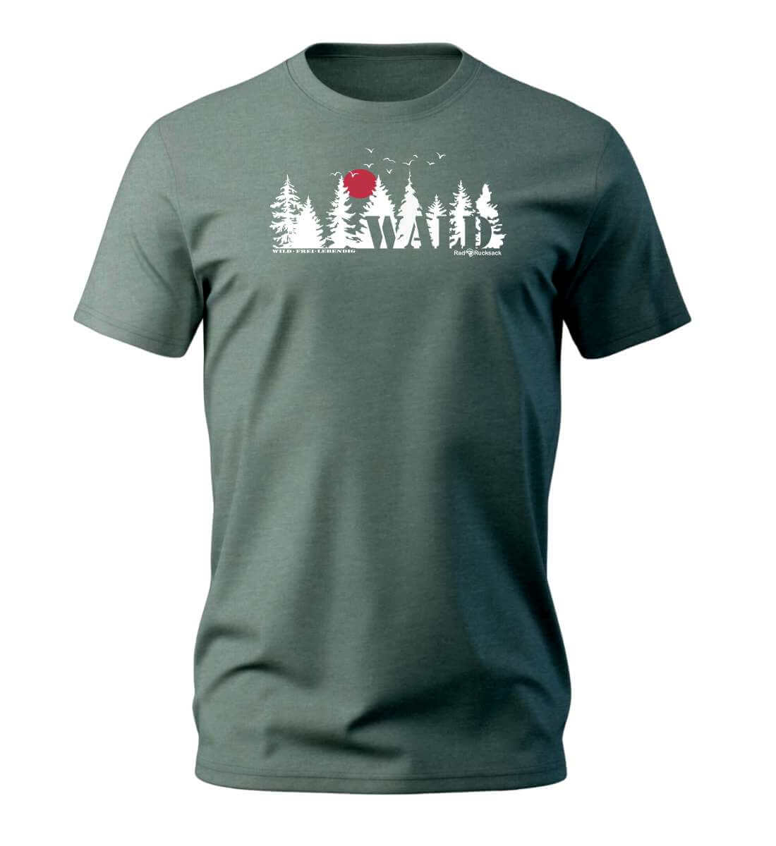 Wäldern | Herren Premium Organic T-Shirt in Green Bay von Rad&Rucksack