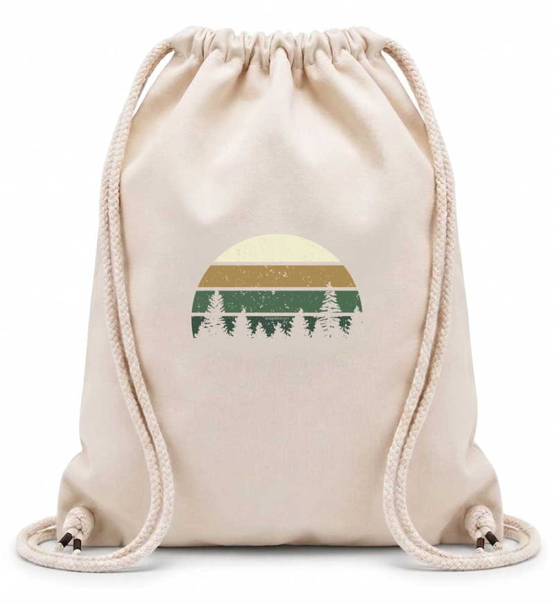 Wald | Baumwoll Gymsac in Natural von Rad&Rucksack