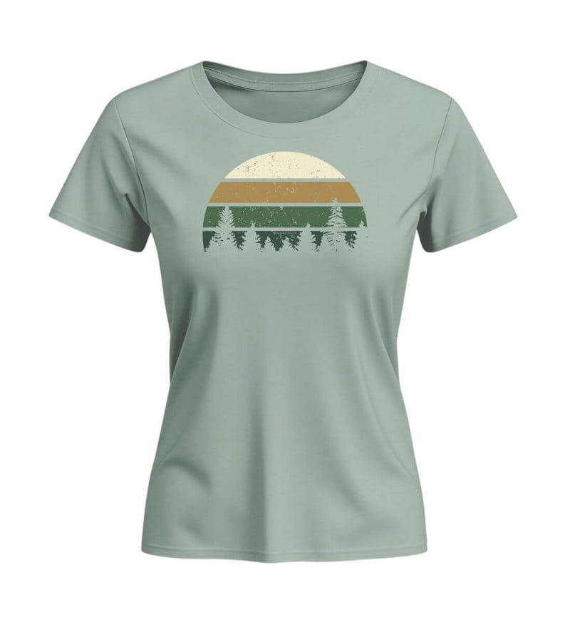Wald Bio T-Shirt Damen Tailliert in Salbeigrün (Aloe) – Produktbild (155 g/m² Bio-Baumwolle, tailliert) von Rad&Rucksack