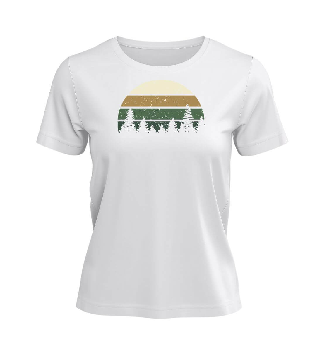 Wald | Damen Premium Organic T-Shirt in White von Rad&Rucksack