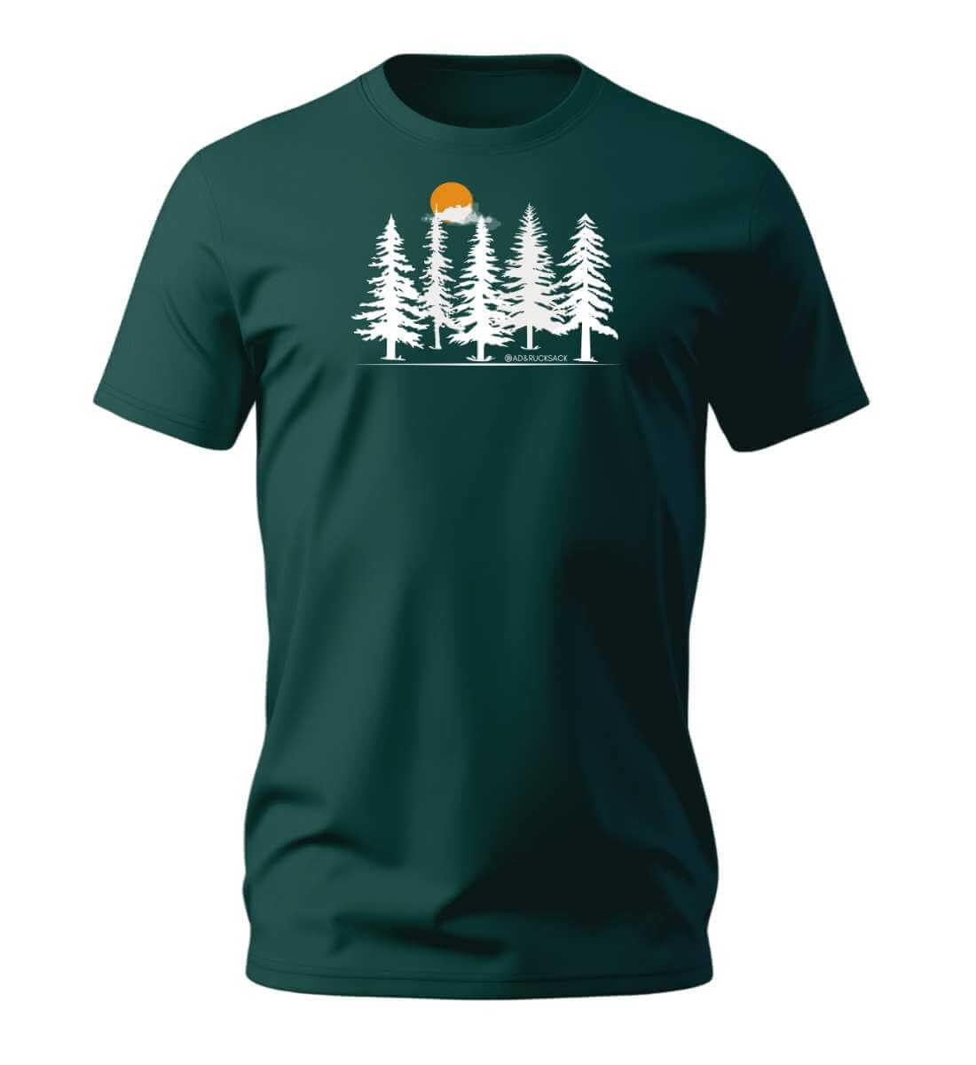 Wald Forest | Herren Premium Organic T-Shirt in Glazed Green von Rad&Rucksack