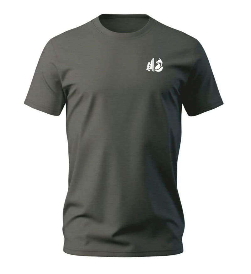 Wald Fuchs | Herren Premium Organic T-Shirt (Stick) in Khaki von Rad&Rucksack