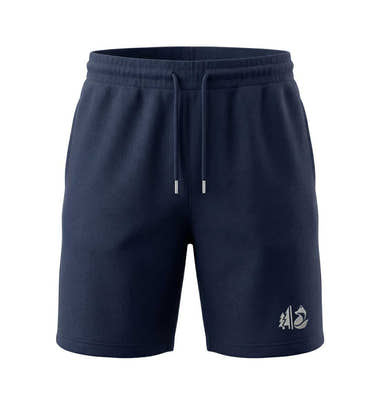 Wald Fuchs Stick Shorts in Dunkelblau (French Navy) – Produktbild (Weiche Bio-Baumwolle mit Kordelzug) von Rad&Rucksack