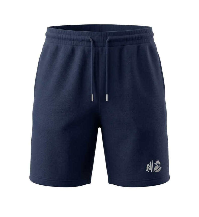 Wald Fuchs Stick  |  Unisex Organic Shorts in French Navy von Rad&Rucksack