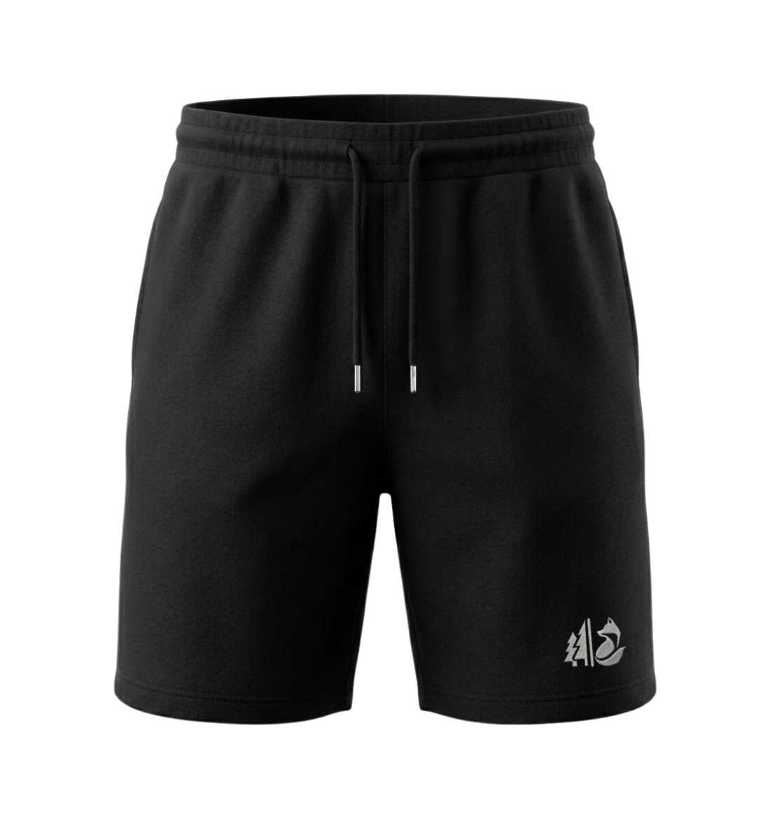 Wald Fuchs Stick  |  Unisex Organic Shorts in Schwarz von Rad&Rucksack