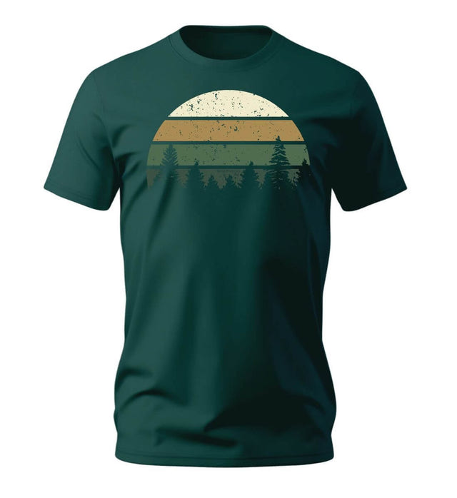 Wald T-Shirt Herren in Tannengrün (Glazed Green) – Produktbild (100% Bio-Baumwolle) von Rad&Rucksack
