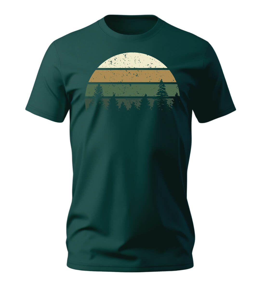 Wald | Herren Premium Organic T-Shirt in Glazed Green von Rad&Rucksack