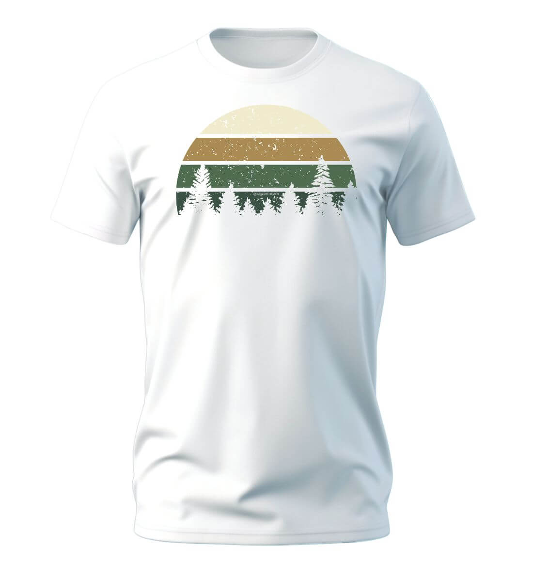 Wald | Herren Premium Organic T-Shirt in White von Rad&Rucksack