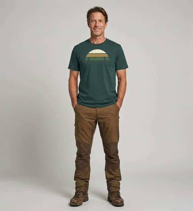 Wald Bio T-Shirt Herren – Modelbild (100% Bio-Baumwolle) von Rad&Rucksack