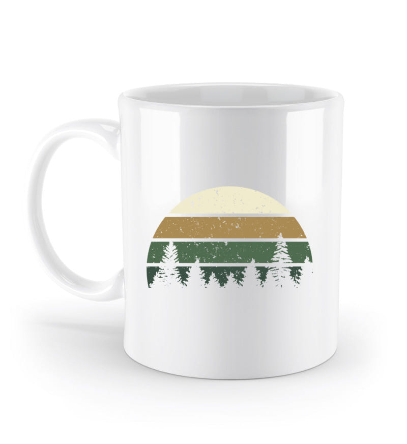 Wald Kaffeetasse in Weiß – Produktbild (Keramik, 330 ml) von Rad&Rucksack