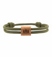 Wald | Nussholz Paracord Armband in Forrest Green von Rad&Rucksack