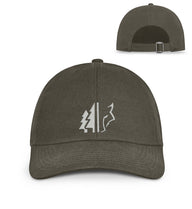 Wald Wolf Stick | Organic Herren Cap mit Stick in Olive Green von Rad&Rucksack