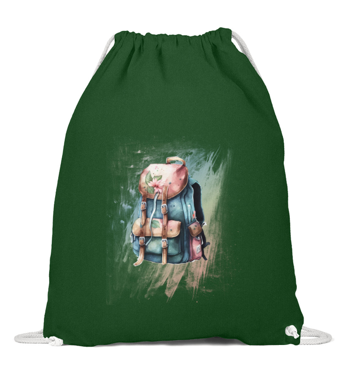 Wander-Rucksack | Baumwoll Gymsac in Dunkelgrün von Rad&Rucksack