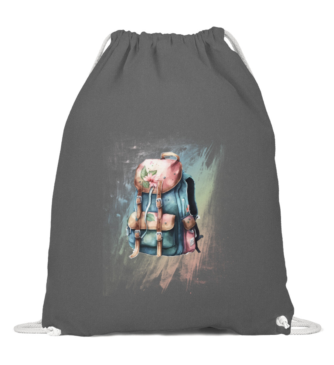 Wander-Rucksack | Baumwoll Gymsac in Grafit Grau von Rad&Rucksack