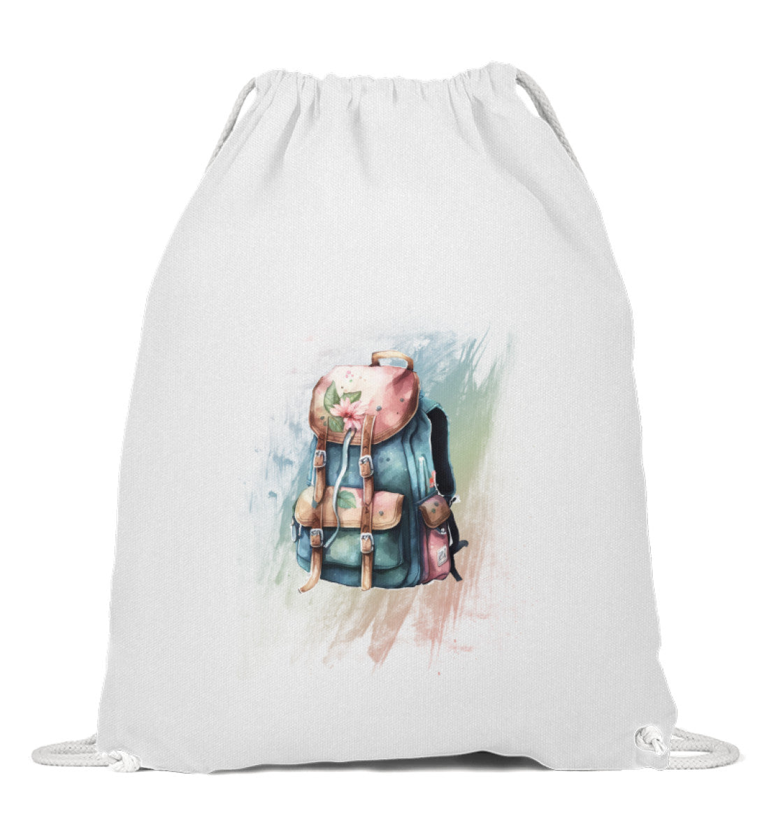 Wander-Rucksack | Baumwoll Gymsac in White von Rad&Rucksack