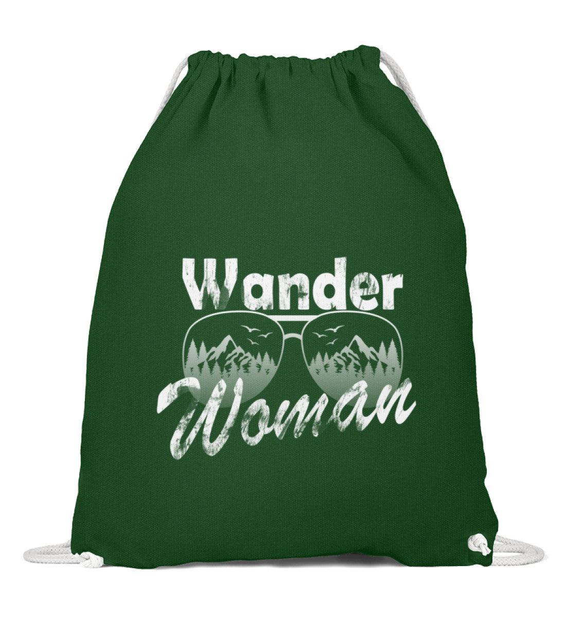 Wander Woman | Baumwoll Gymsac in Dunkelgrün von Rad&Rucksack
