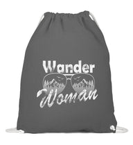 Wander Woman | Baumwoll Gymsac in Grafit Grau von Rad&Rucksack