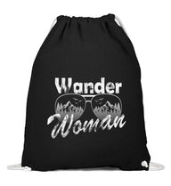 Wander Woman | Baumwoll Gymsac in Schwarz von Rad&Rucksack