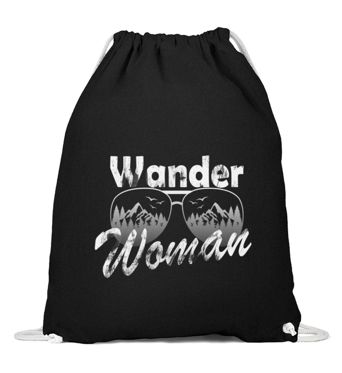 Wander Woman | Baumwoll Gymsac in Schwarz von Rad&Rucksack