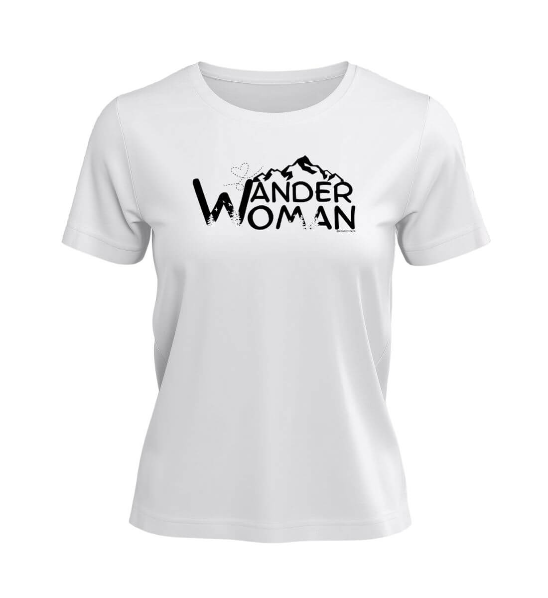 Wander Woman | Damen Premium Organic T-Shirt in White von Rad&Rucksack