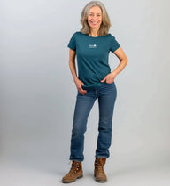 Wander Woman | Damen Premium Organic T-Shirt (Stick) von Rad&Rucksack - weitere Modelansicht 2