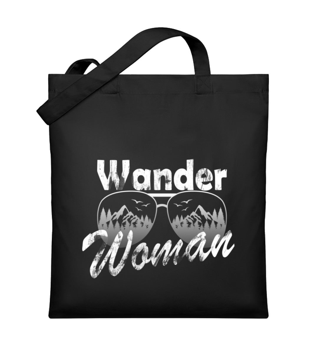 Wander Woman | Organic Jutebeutel in Schwarz von Rad&Rucksack