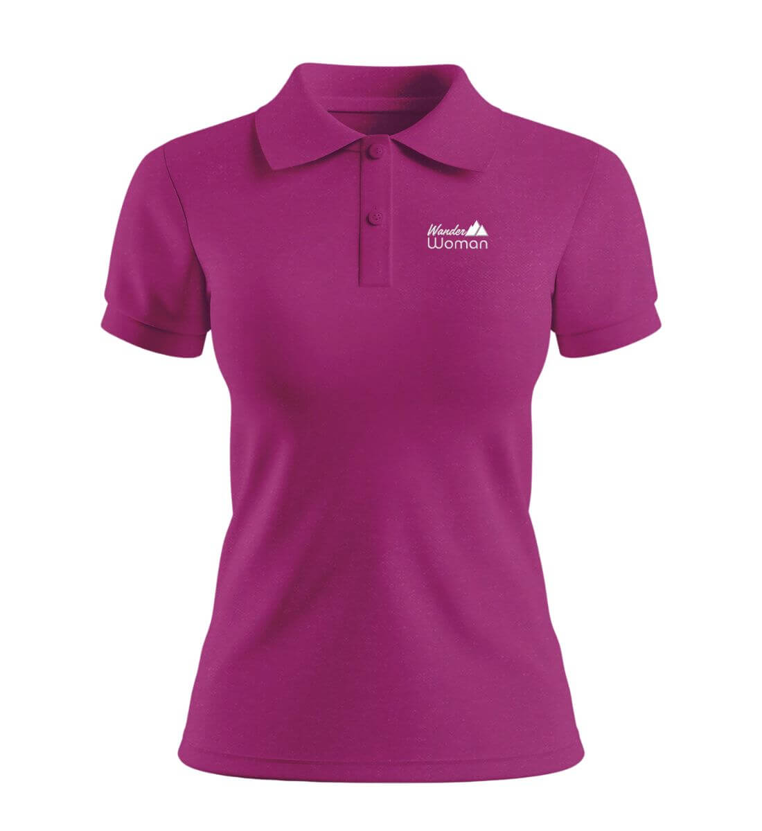 Wander Woman Stick | Damen Premium Organic Poloshirt in Orchid Flower von Rad&Rucksack