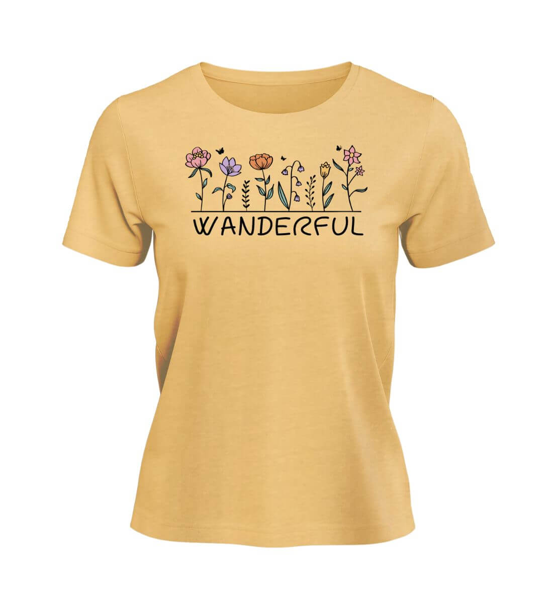 Wanderful | Damen Premium Organic T-Shirt in Nispero von Rad&Rucksack