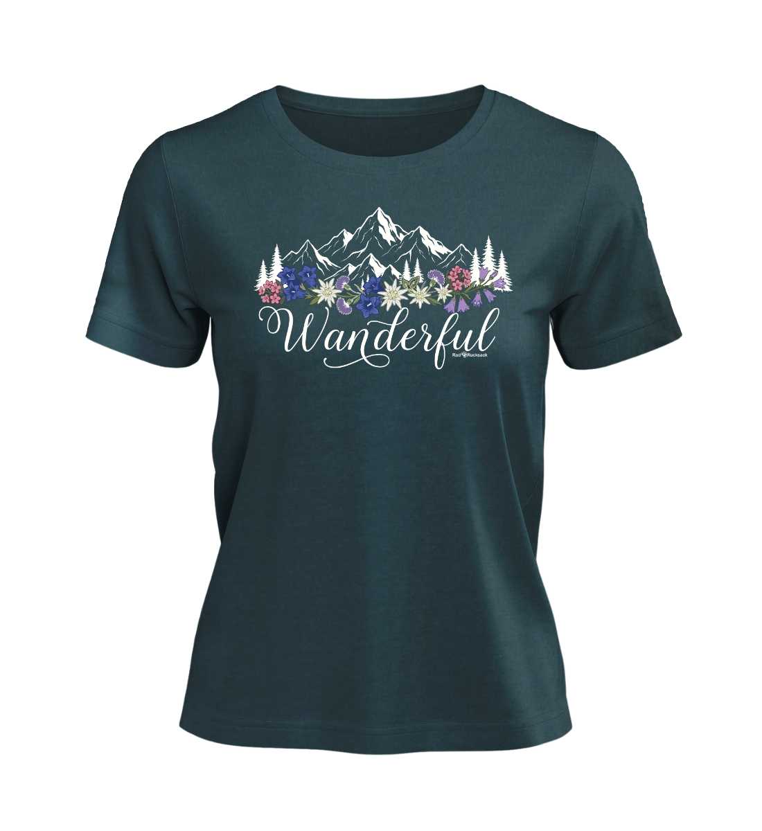 Wanderful | Damen Premium Organic T-Shirt in Stargazer von Rad&Rucksack