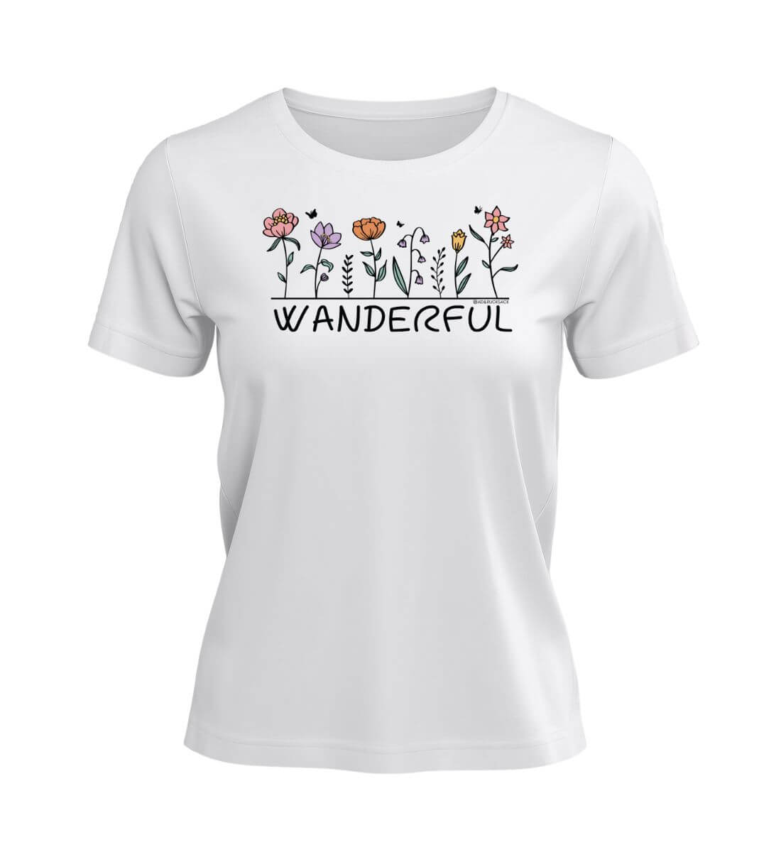 Wanderful | Damen Premium Organic T-Shirt in White von Rad&Rucksack