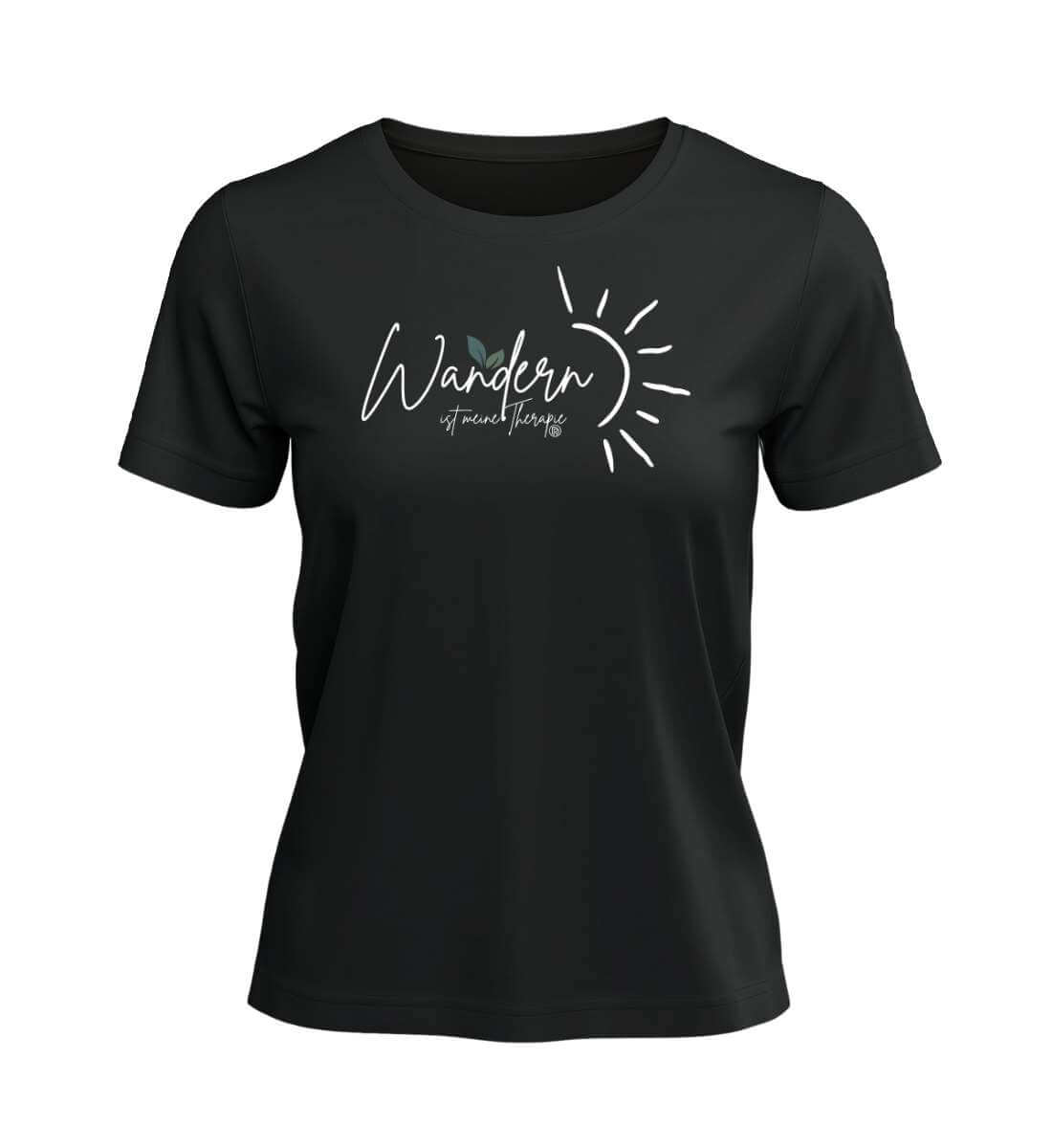 Wandern ist meine Therapie | Damen Premium Organic T-Shirt von Rad&Rucksack - Detailansicht