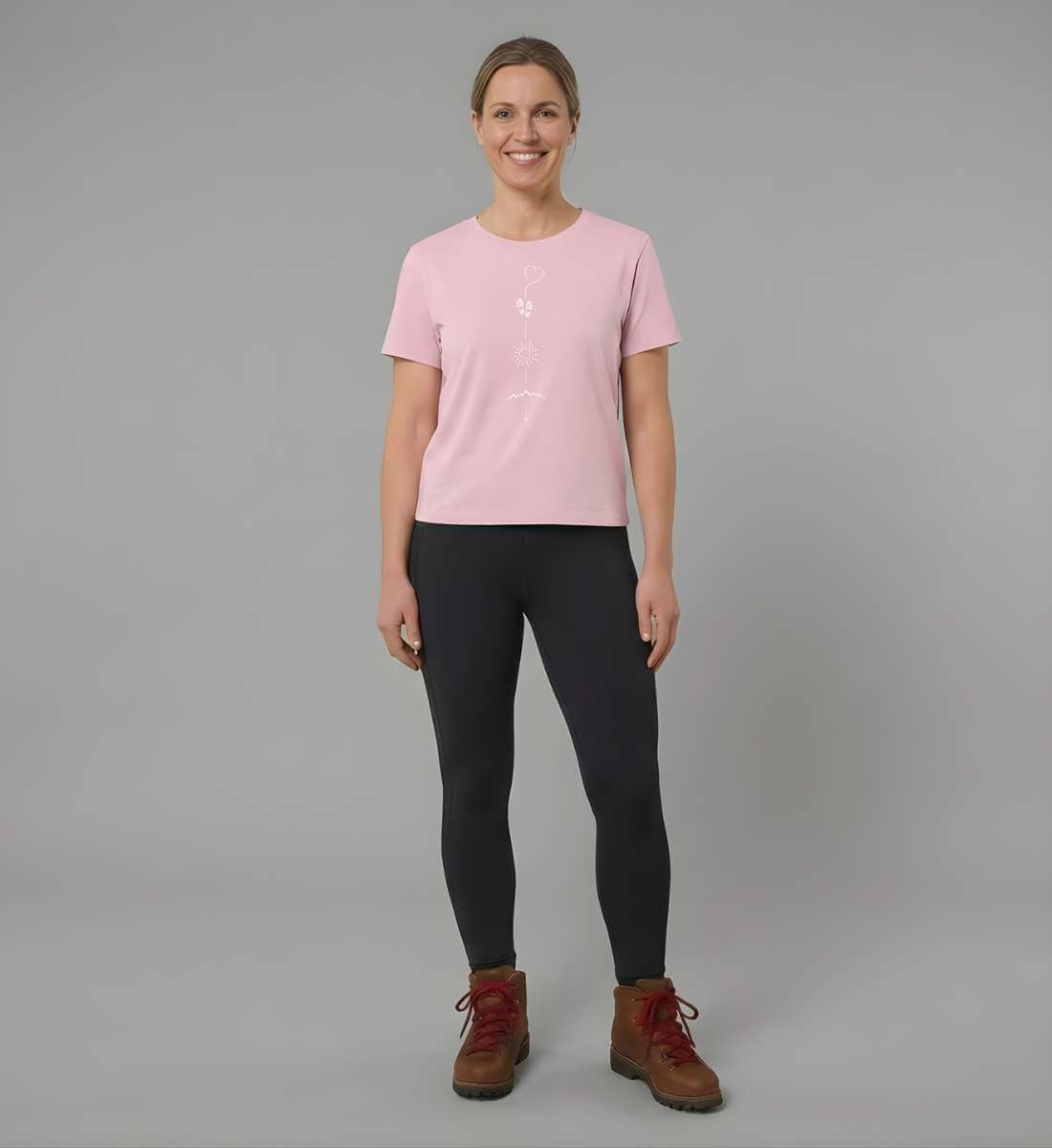 Wandern Sonne Berg | Damen Premium Organic T-Shirt von Rad&Rucksack - Ansicht 4