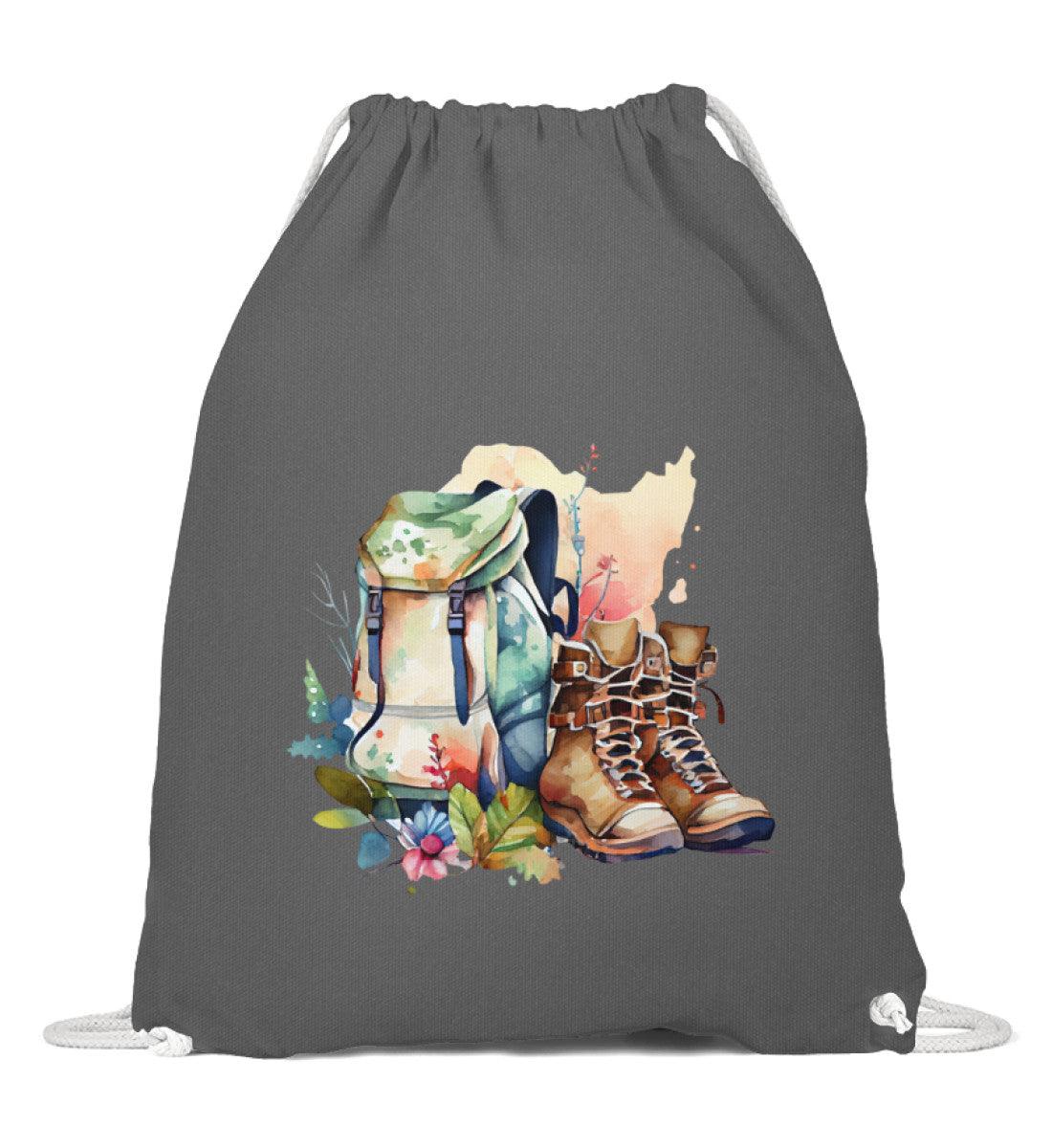 Wanderrucksack | Baumwoll Gymsac in Grafit Grau von Rad&Rucksack