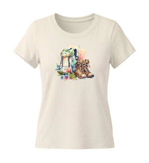 Wanderrucksack | Damen Premium Organic T-Shirt (Fitted)