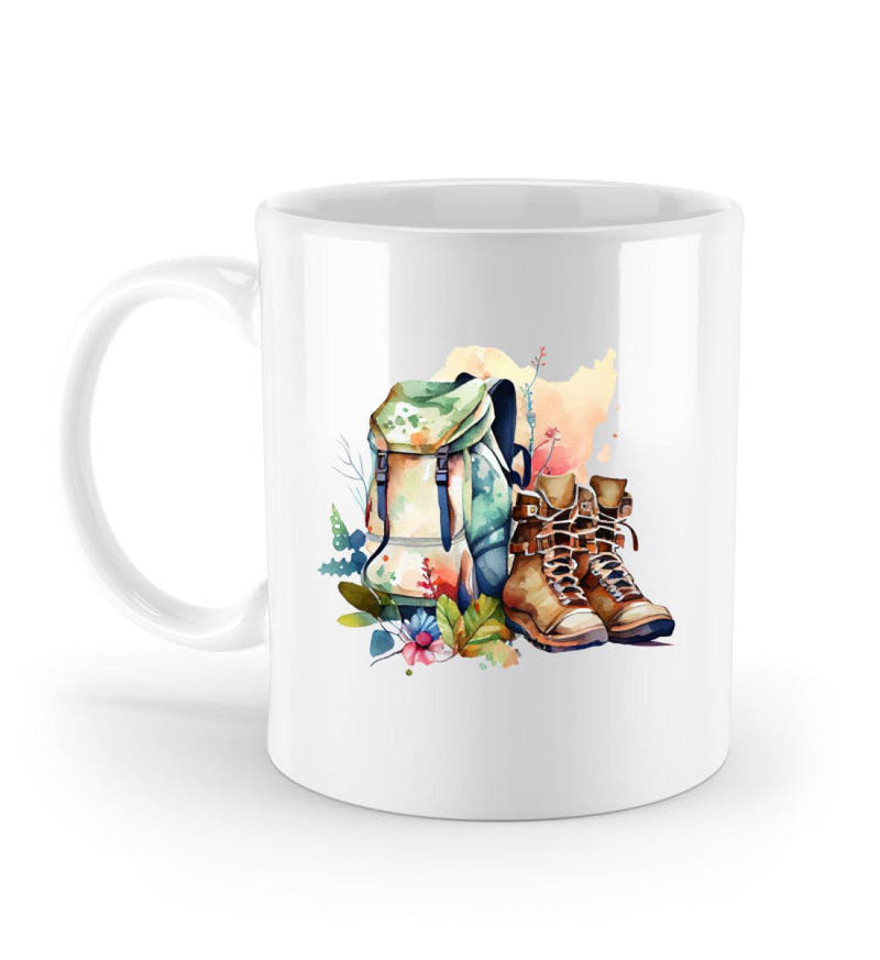 Wanderrucksack | Kaffeetasse in Weiß von Rad&Rucksack