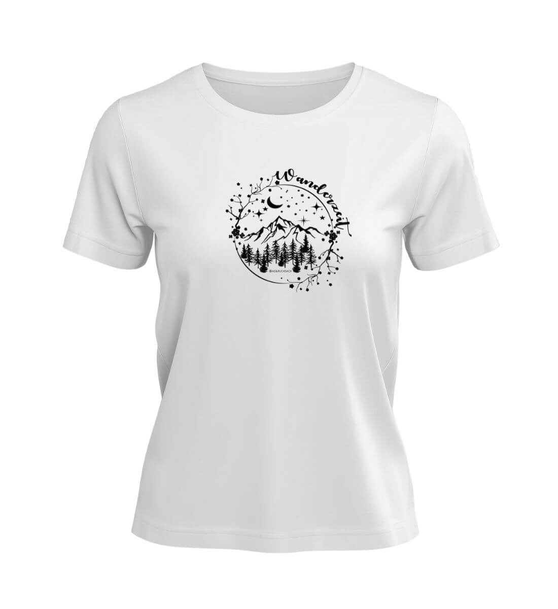 Wanderzeit | Damen Premium Organic T-Shirt in White von Rad&Rucksack